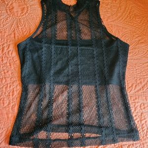 Dynamite Black Mesh Shirt